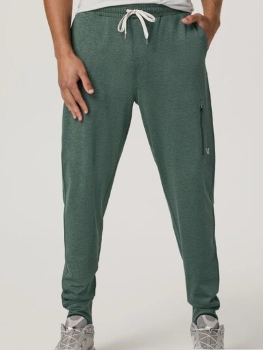 Vuori Sunday Performance Joggers Heather Green  Sage Mens Slim Fit Size XXL